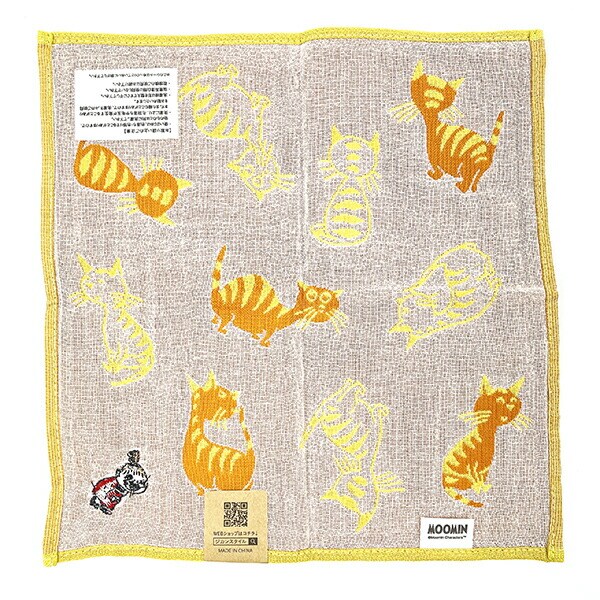 ムーミン リトルミイ＆ネコ 三重ガーゼハンカチ