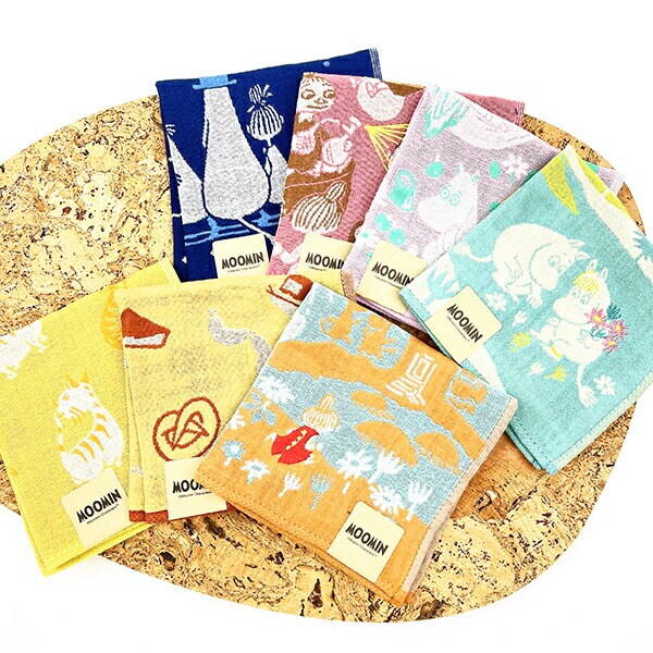 ムーミン リトルミイ＆ネコ 三重ガーゼハンカチ