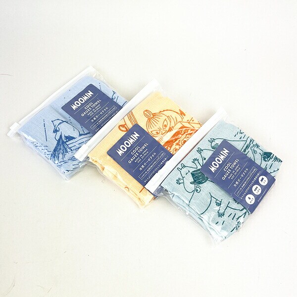 ムーミン リトルミイ 冷感ガーゼタオル オレンジ 熱中症対策 サマー 日本製