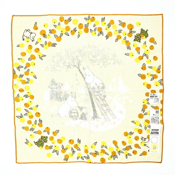 ムーミン オレンジ リバーシブルランチクロス