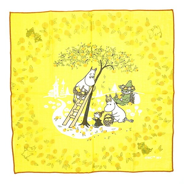 ムーミン オレンジ リバーシブルランチクロス