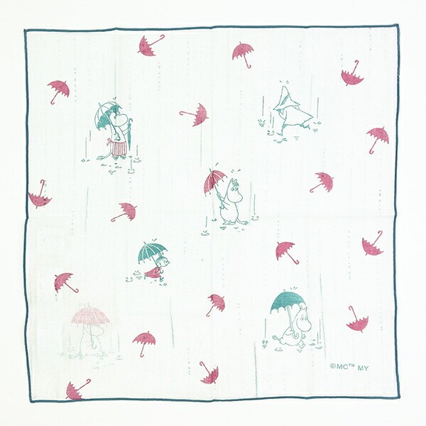 ムーミン 雨ストライブ リバーシブルランチクロス