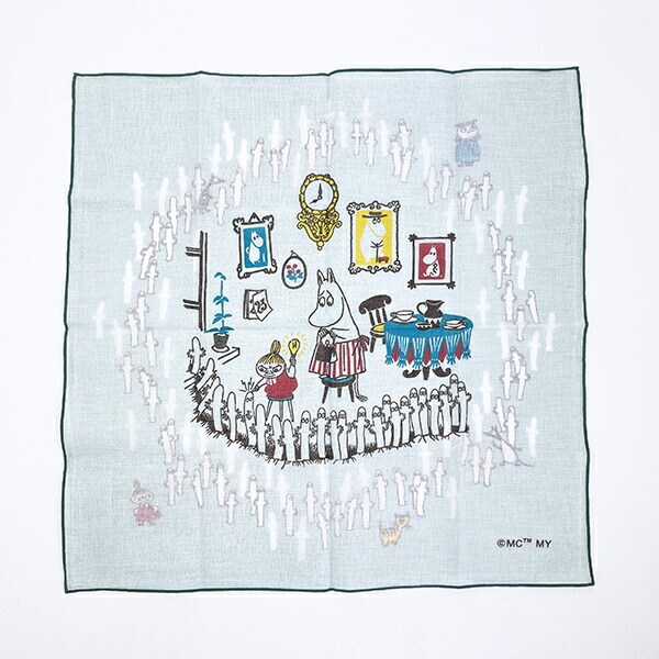 ムーミン ニョロニョロ＆リトルミイ リバーシブルランチクロス MOOMIN