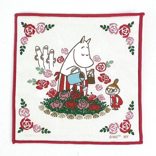 ムーミン ミニハンカチ (ローズガーデン) (ローズガーデン) 日本製 MOOMIN