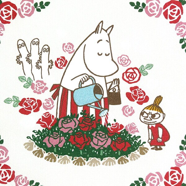 ムーミン ミニハンカチ （ローズガーデン） （ローズガーデン） 日本製 MOOMIN