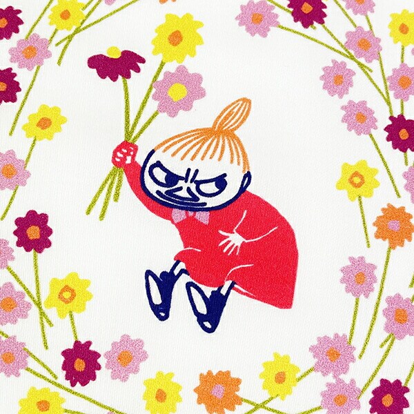 ムーミン リトルミイ ミニハンカチ(リースグリーン) タオル 日本製 MOOMIN