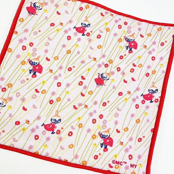 ムーミン リトルミイ ミニハンカチ(フラワーレッド) タオル 日本製 MOOMIN