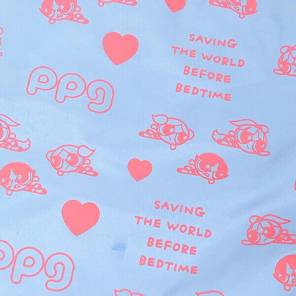 パワーパフガールズ 巾着ポーチ サックス 小物入れ コスメ ポーチ