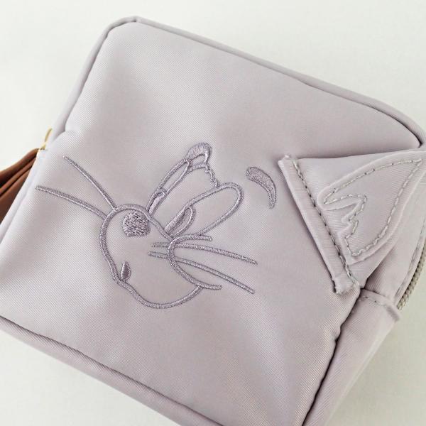 トムとジェリー くすみカラースクエアポーチ (グレー) 小物入れ Flapper