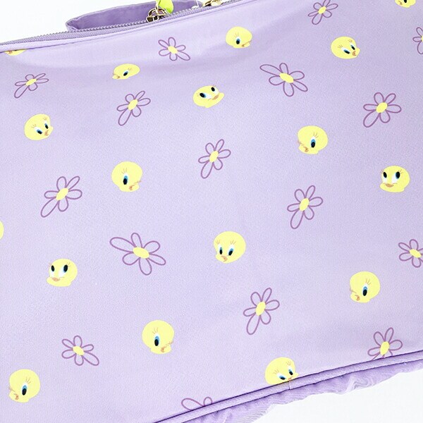 ルーニーテューンズ トゥイーティー 総柄ウェアケース パープル トラベルグッズ 旅行 Flapper