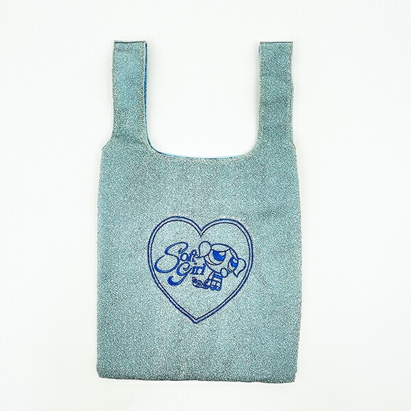 パワーパフガールズ バブルス キラキラトートバッグ サックス パワパフ