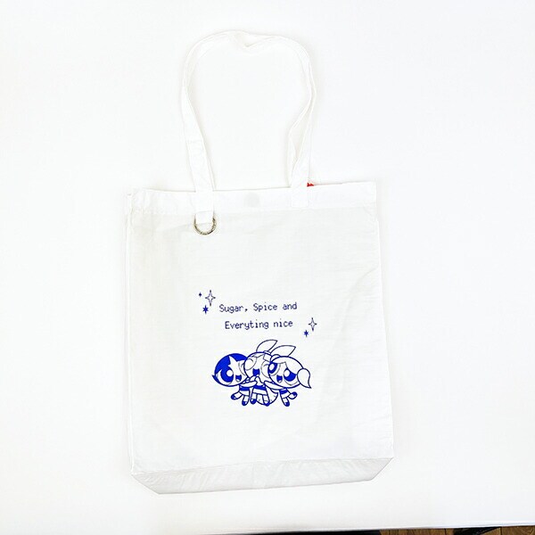 パワーパフガールズ 推し活トートバッグ ホワイト パワパフ