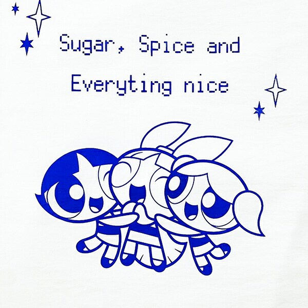 パワーパフガールズ 推し活トートバッグ ホワイト パワパフ