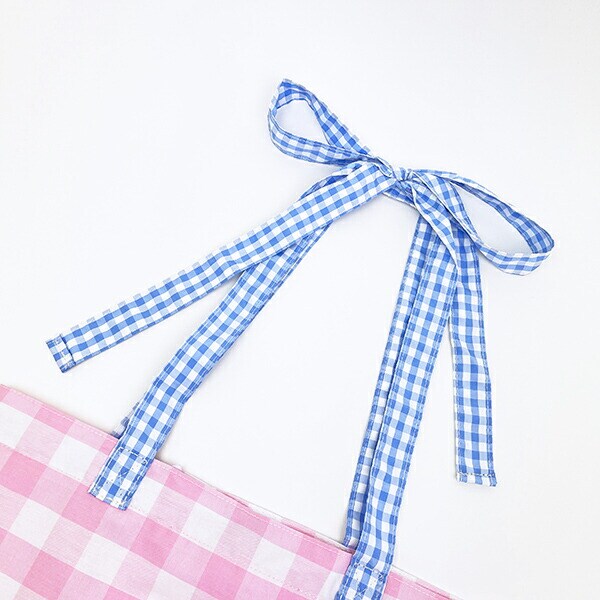 パワーパフガールズ ギンガムチェックトートバッグ ピンク パワパフ