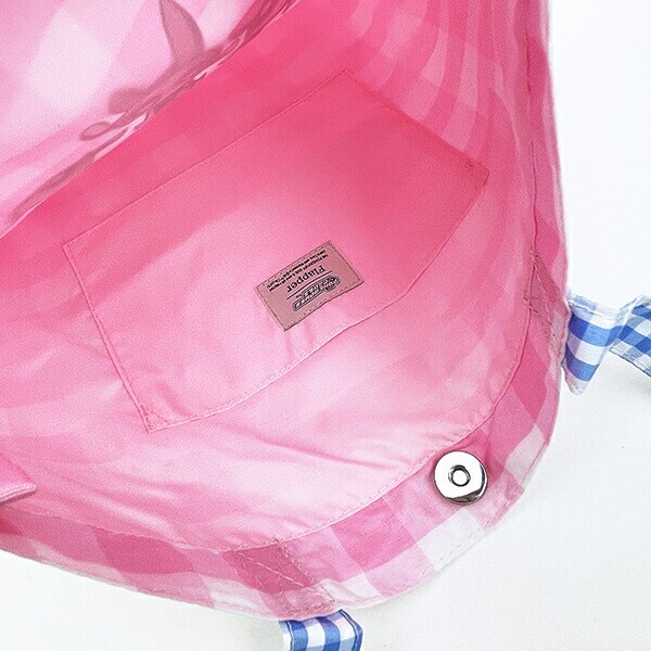 パワーパフガールズ ギンガムチェックトートバッグ ピンク パワパフ