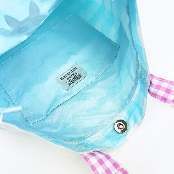 パワーパフガールズ ギンガムチェックトートバッグ サックス パワパフ