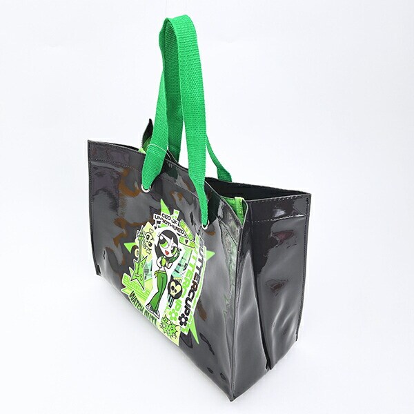 パワーパフガールズ バターカップ ショッパートートバッグ (ブラック) パワパフ