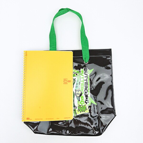 パワーパフガールズ バターカップ ショッパートートバッグ (ブラック) パワパフ