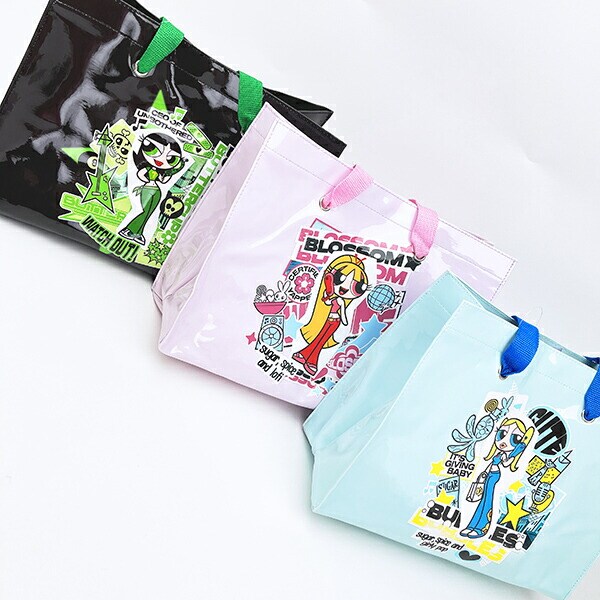 パワーパフガールズ バターカップ ショッパートートバッグ (ブラック) パワパフ