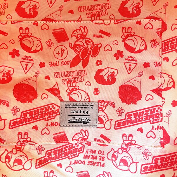 パワーパフガールズ ビッグハートワッペントートバッグ アイボリー パワパフ