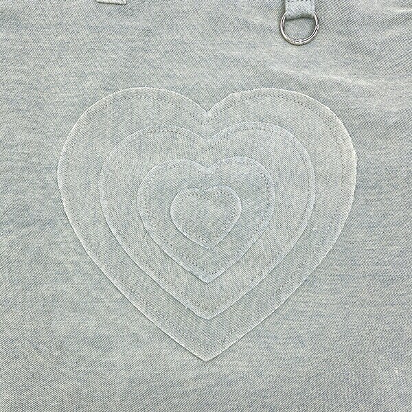 パワーパフガールズ ビッグハートワッペントートバッグ サックス パワパフ