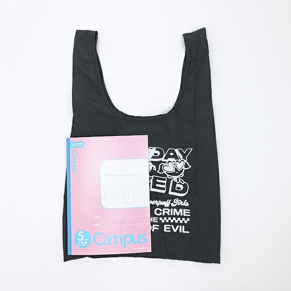 パワーパフガールズ エコバッグ ブラック パワパフ