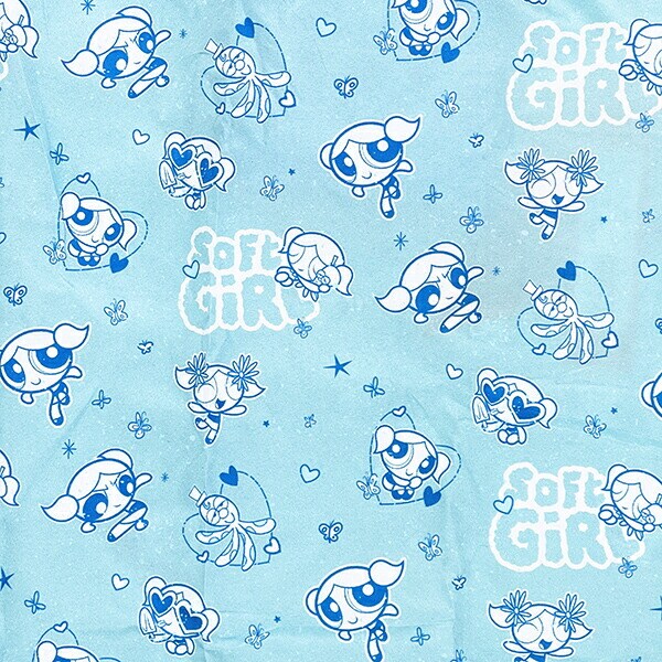 パワーパフガールズ バブルス エコバッグ サックス パワパフ