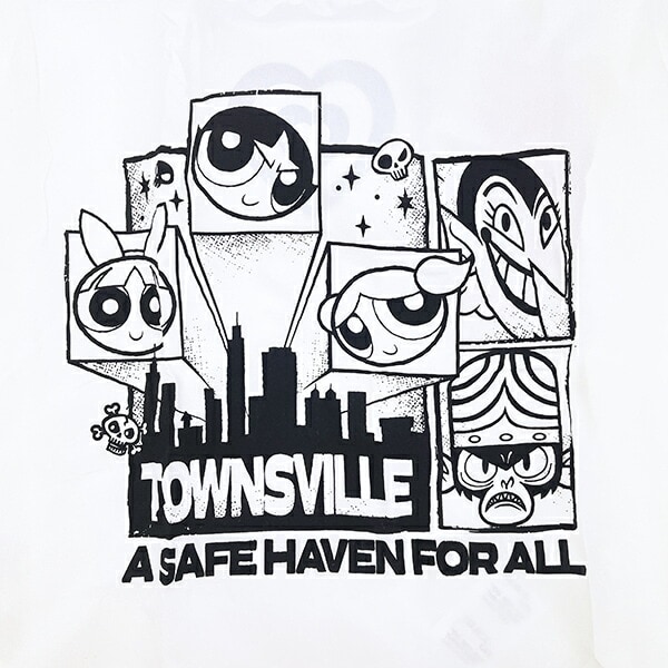 パワーパフガールズ エコバッグ ホワイト パワパフ