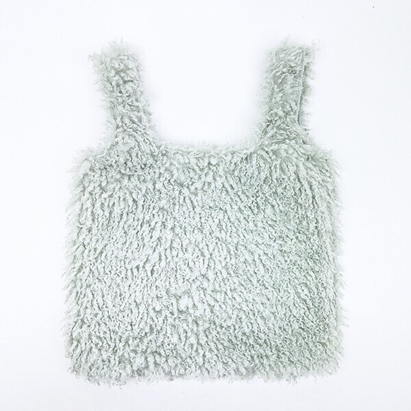 パワーパフガールズ バターカップ ふわふわトートバッグ グリーン パワパフ