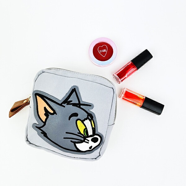 トムとジェリー トム アップリケスクエアポーチ