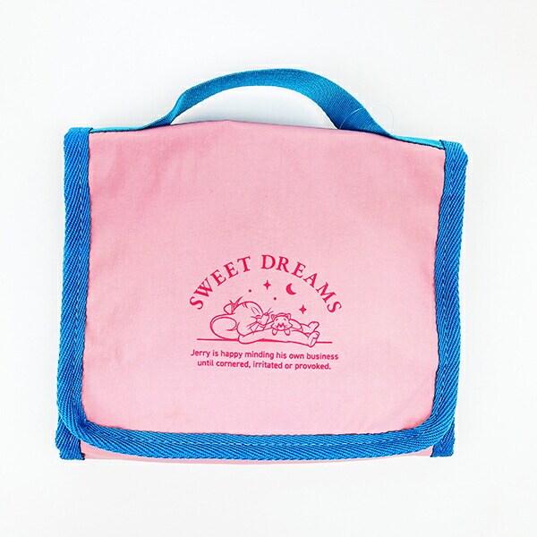 トムとジェリー スウィートドリームメイクポーチ (ブルー×ピンク)