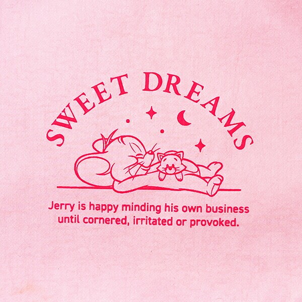 トムとジェリー スウィートドリームメイクポーチ (ブルー×ピンク)