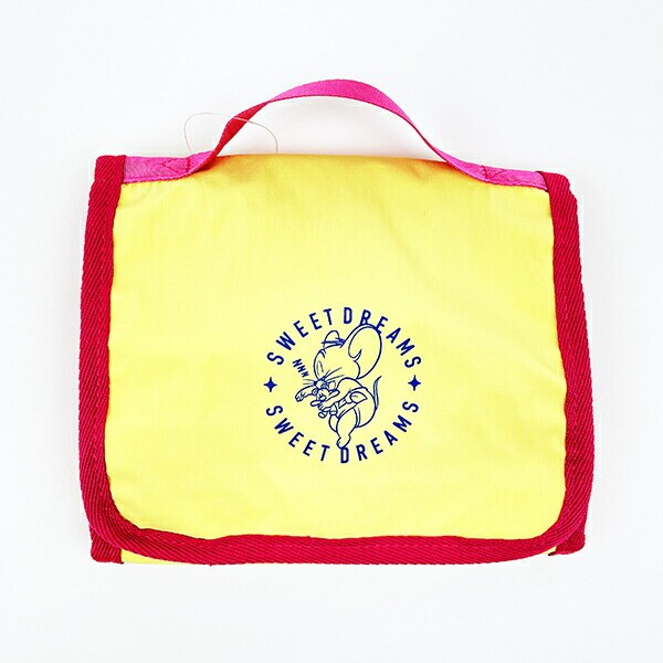 トムとジェリー スウィートドリームメイクポーチ (イエロー×ピンク)