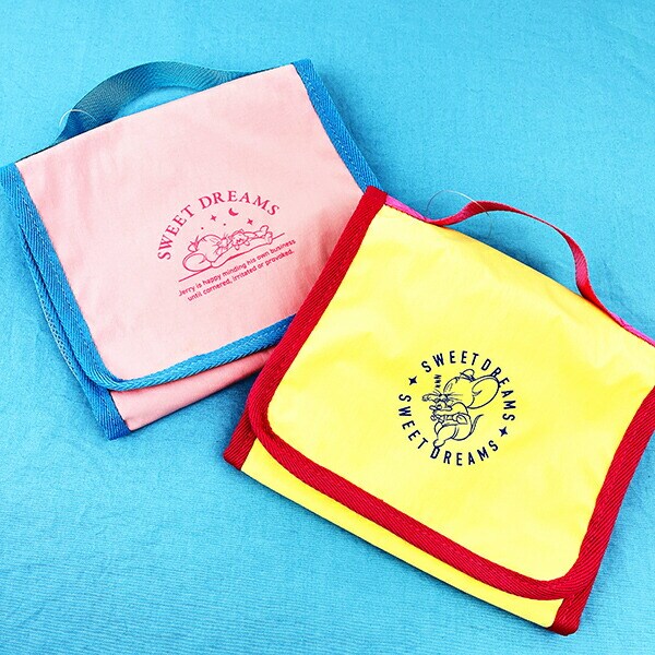 トムとジェリー スウィートドリームメイクポーチ (イエロー×ピンク)