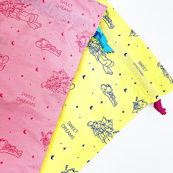 トムとジェリー スウィートドリーム巾着 イエロー トムジェリ