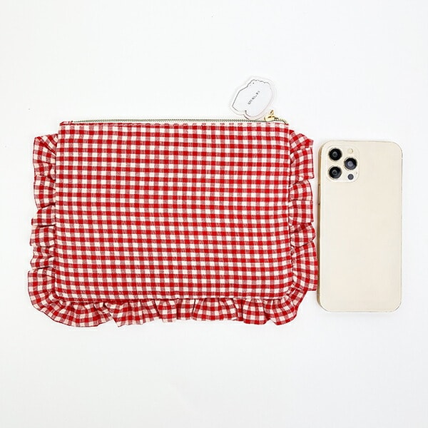 パワーパフガールズ フリルポーチ (レッド)