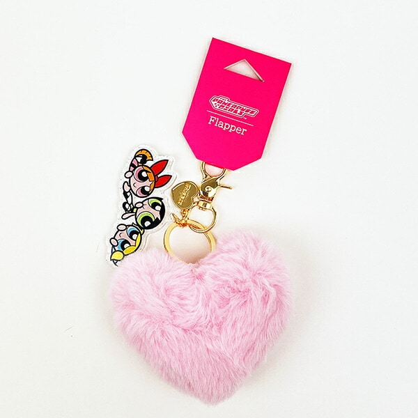 パワーパフガールズ ハートチャーム キーホルダー パワパフ