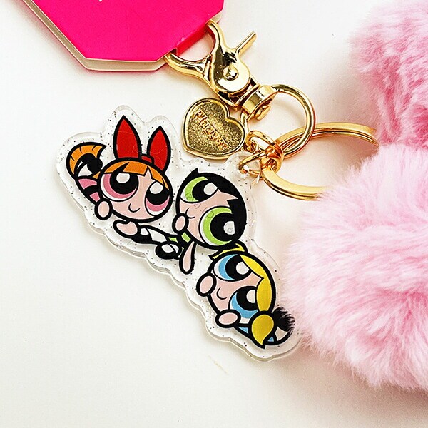 パワーパフガールズ ハートチャーム キーホルダー パワパフ