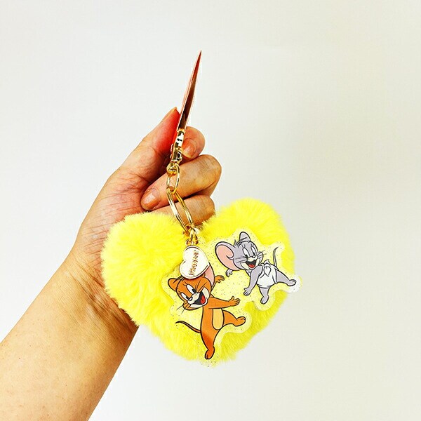 トムとジェリー ハートチャーム イエロー