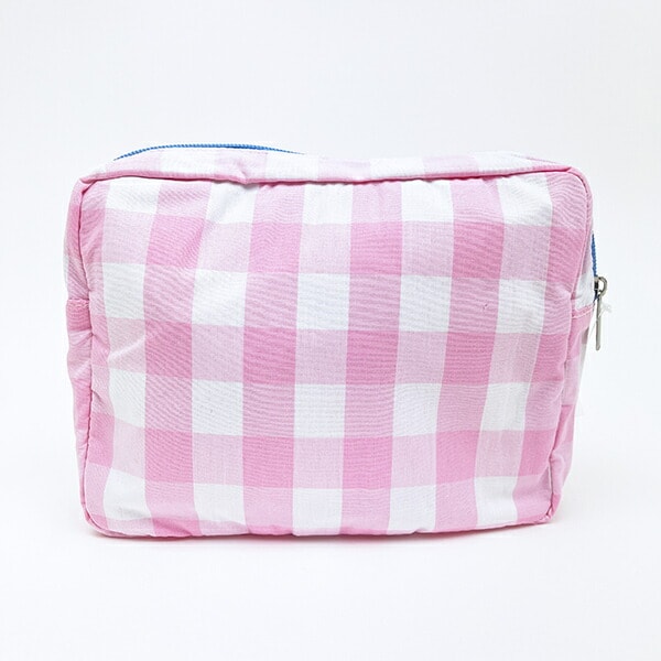 パワーパフガールズ ギンガムチェックポーチ ピンク パワパフ