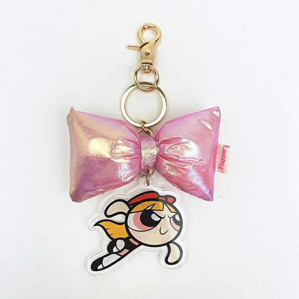 パワーパフガールズ ブロッサム リボンチャーム キーホルダー パワパフ
