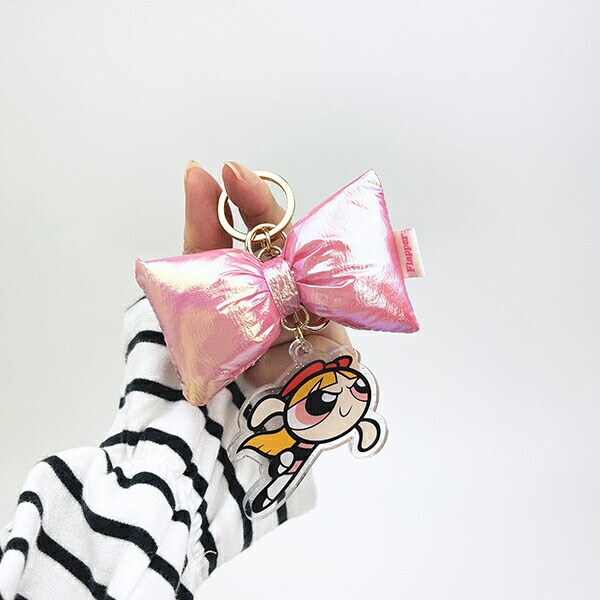 パワーパフガールズ ブロッサム リボンチャーム キーホルダー パワパフ