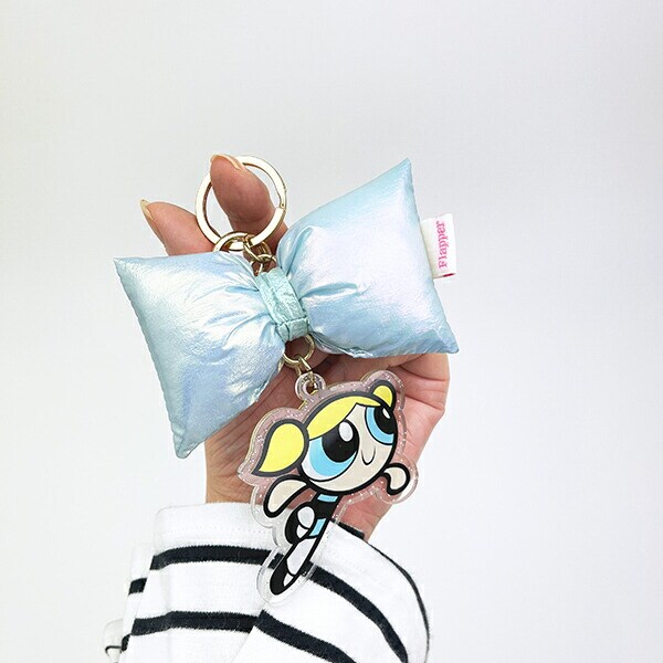 パワーパフガールズ バブルス リボンチャーム キーホルダー パワパフ