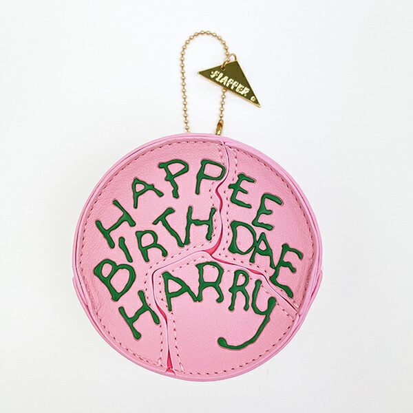ハリーポッター バースデーケーキ ダイカットポーチ ピンク