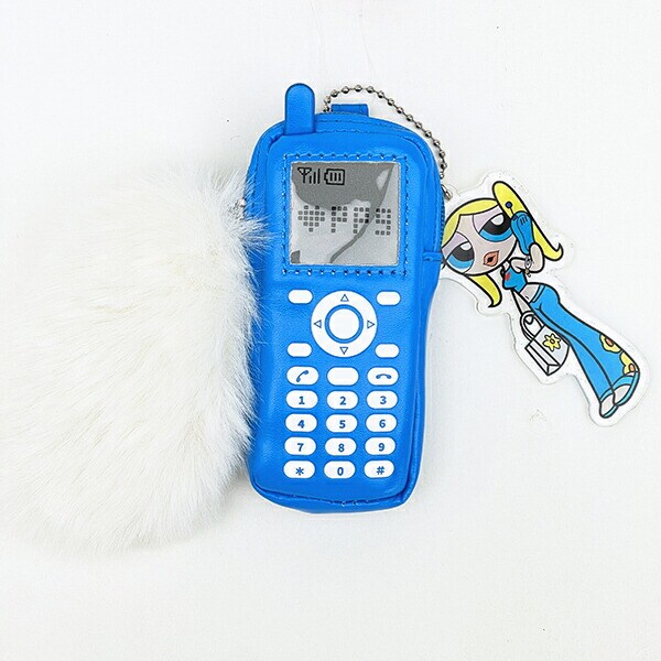 パワーパフガールズ バブルス ケイタイモチーフポーチ (ブルー) パワパフ