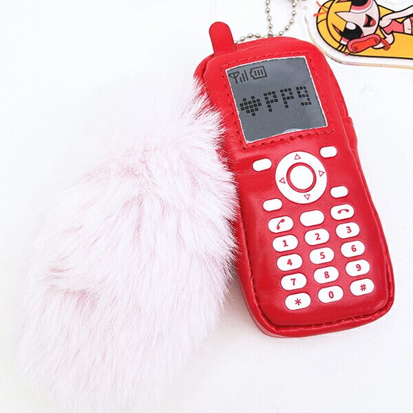 パワーパフガールズ ブロッサム ケイタイモチーフポーチ (ピンク) パワパフ