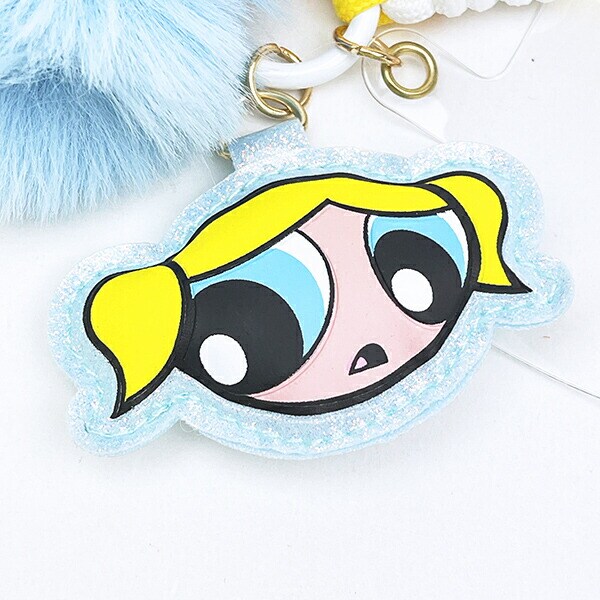 パワーパフガールズ バブルス スマホチャーム (ブルー) キーホルダー パワパフ