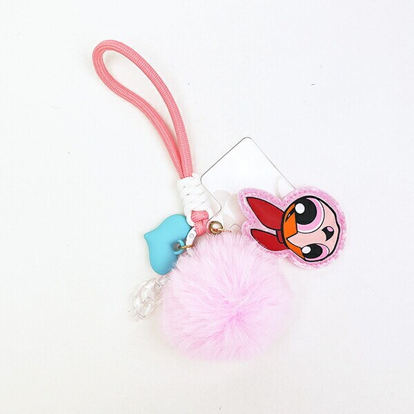 パワーパフガールズ ブロッサム スマホチャーム (ピンク) キーホルダー パワパフ