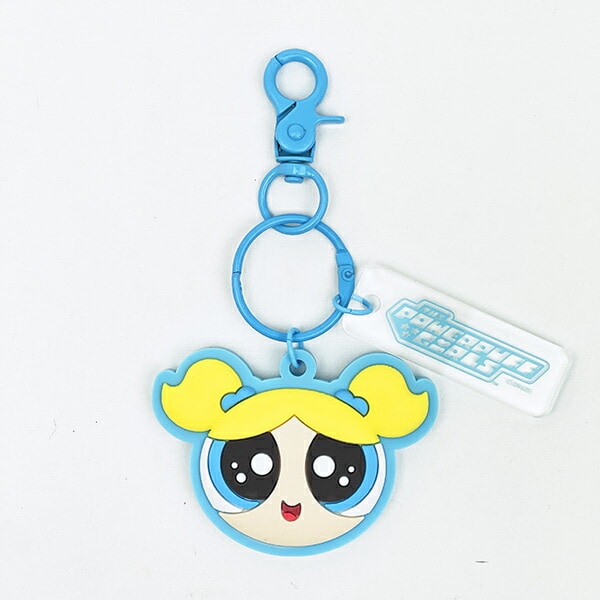 パワーパフガールズ バブルス うるうるラバーチャーム (ブルー) キーホルダー パワパフ