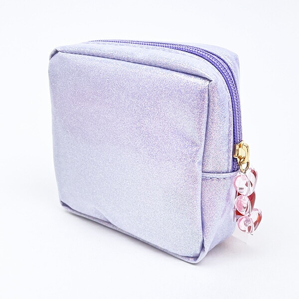 パワーパフガールズ ぷくぷくステッカー風ポーチ パープル パワパフ